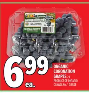 Metro ORGANIC CORONATION GRAPES offer