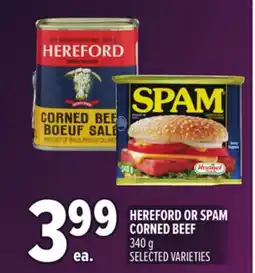 Metro HEREFORD OR SPAM CORNED BEEF offer