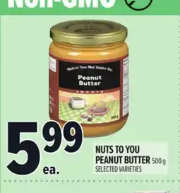 Metro NUTS TO YOU PEANUT BUTTER offer