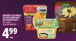 Metro AUTHENTIC ASIA MEALS, PH FOOD DUMPLINGS, OR SOYBEAN PASTE offer