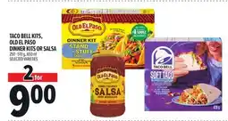 Metro TACO BELL KITS, OLD EL PASO DINNER KITS OR SALSA offer