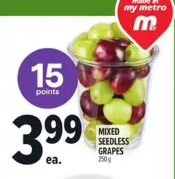 Metro MIXED SEEDLESS GRAPES offer
