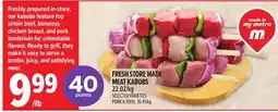Metro FRESH STORE MADE MEAT KABOBS offer