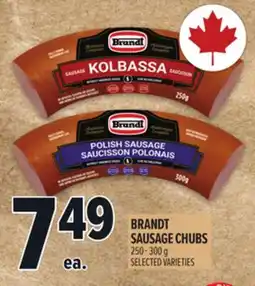 Metro BRANDT SAUSAGE CHUBS offer
