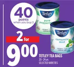 Metro TETLEY TEA BAGS offer