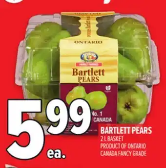Metro BARTLETT PEARS offer