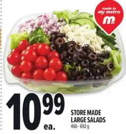 Metro STORE MADE LARGE SALADS offer