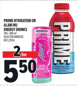 Metro PRIME HYDRATION OR ALANI NU ENERGY DRINKS offer