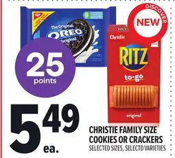 Metro CHRISTIE FAMILY SIZE COOKIES OR CRACKERS offer
