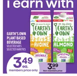 Metro EARTH'S OWN PLANT BASED BEVERAGE offer