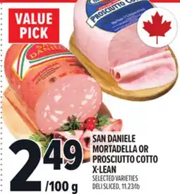 Metro SAN DANIELE MORTADELLA OR PROSCIUTTO COTTO X-LEAN offer