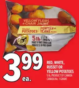 Metro RED, WHITE, RUSSET OR YELLOW POTATOES offer