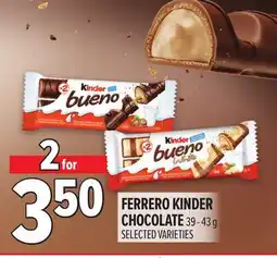 Metro FERRERO KINDER CHOCOLATE offer