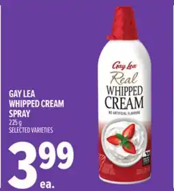 Metro GAY LEA WHIPPED CREAM SPRAY offer