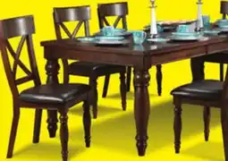 Leon's Kingstown 7-Piece Extendable Dining Set - Chocolate offer