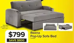 Leon's Reena Pop up Sofa Bed - Grey offer