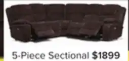 Leon's Maxwell 5-Piece Power Reclining Sectional - Brown offer
