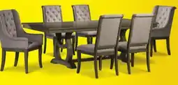 Leon's Cleopatra 7-Piece Extendable Dining Set - Oak offer