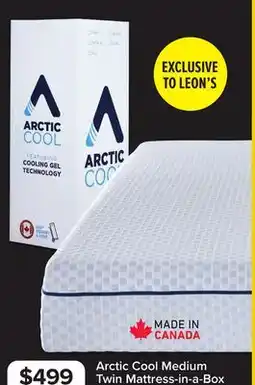 Leon's Feeling Connected - So Sleepy Arctic Cool Medium Tight Top Twin Mattress-in-a-Box offer