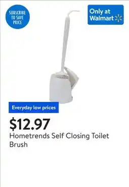 Walmart Hometrends Self Closing Toilet Brush offer
