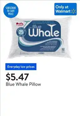 Walmart Blue Whale Pillow offer