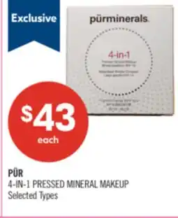 Shoppers Drug Mart PÜR 4-IN-1 PRESSED MINERAL MAKEUP offer