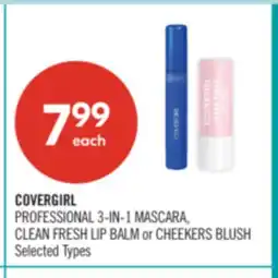 Shoppers Drug Mart COVERGIRL PROFESSIONAL 3-IN-1 MASCARA, CLEAN FRESH LIP BALM or CHEEKERS BLUSH offer