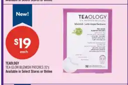 Shoppers Drug Mart TEAOLOGY TEA GLOW BLEMISH PATCHES offer