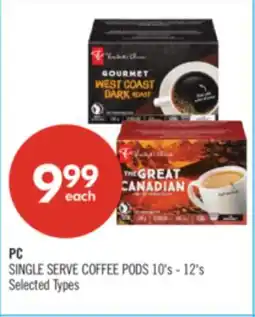 Shoppers Drug Mart PC SINGLE SERVE COFFEE PODS 10's - 12's offer