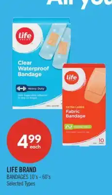 Shoppers Drug Mart LIFE BRAND BANDAGES offer