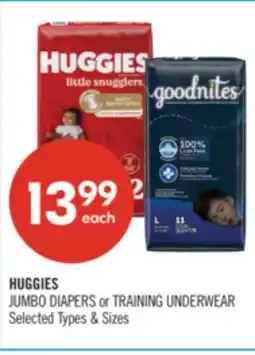 Shoppers Drug Mart HUGGIES JUMBO DIAPERS or TRAINING UNDERWEAR offer