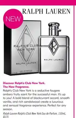 Shoppers Drug Mart Ralph Lauren Ralph's Club New York Eau de Parfum offer