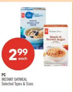 Shoppers Drug Mart PC INSTANT OATMEAL offer