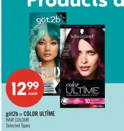 Shoppers Drug Mart göt2b or COLOR ULTÎME HAIR COLOUR offer
