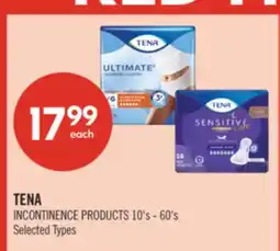 Shoppers Drug Mart TENA INCONTINENCE PRODUCTS 10's - 60's offer