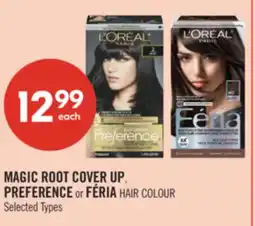 Shoppers Drug Mart MAGIC ROOT COVER UP, PREFERENCE or FÉRIA HAIR COLOUR offer