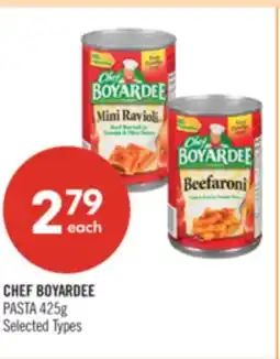 Shoppers Drug Mart CHEF BOYARDEE PASTA offer