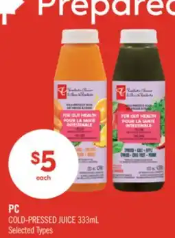 Shoppers Drug Mart PC COLD-PRESSED JUICE offer