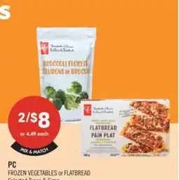 Shoppers Drug Mart PC FROZEN VEGETABLES or FLATBREAD offer