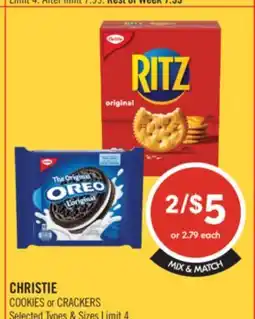 Shoppers Drug Mart CHRISTIE COOKIES or CRACKERS offer