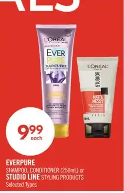 Shoppers Drug Mart EVERPURE SHAMPOO, CONDITIONER (250mL) or STUDIO LINE STYLING PRODUCTS offer