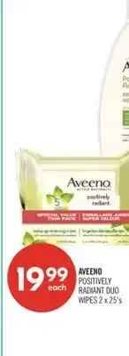 Shoppers Drug Mart AVEENO POSITIVELY RADIANT DUO WIPES offer