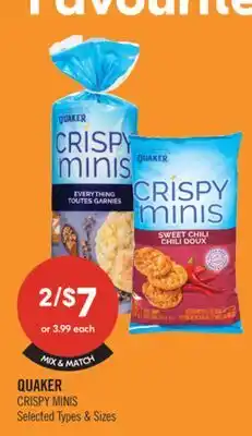 Shoppers Drug Mart QUAKER CRISPY MINIS offer