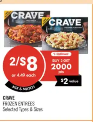 Shoppers Drug Mart CRAVE FROZEN ENTREES offer