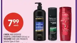 Shoppers Drug Mart L'OREAL HAIR EXPERTISE SHAMPOO, CONDITIONER (591mL) or TRESEMMÉ HAIR CARE PRODUCTS offer