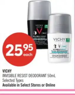 Shoppers Drug Mart VICHY INVISIBLE RESIST DEODORANT offer