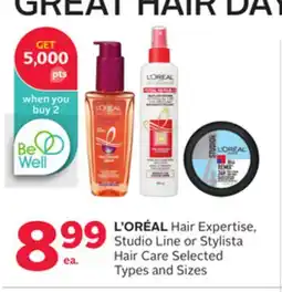 Rexall L'ORÉAL Hair Expertise, Studio Line or Stylista Hair Care offer