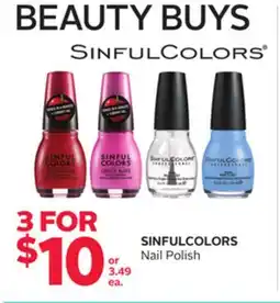 Rexall SINFULCOLORS Nail Polish BEAUTY offer