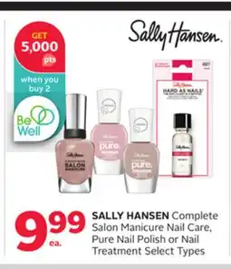 Rexall SALLY HANSEN Complete Salon Manicure Nail Care, Pure Nail Polish or Nail Treatment offer