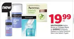 Rexall NEUTROGENA Hydro Boost or Collagen Bank or AVEENO Positively Radiant or Daily Moisture Skin Care offer